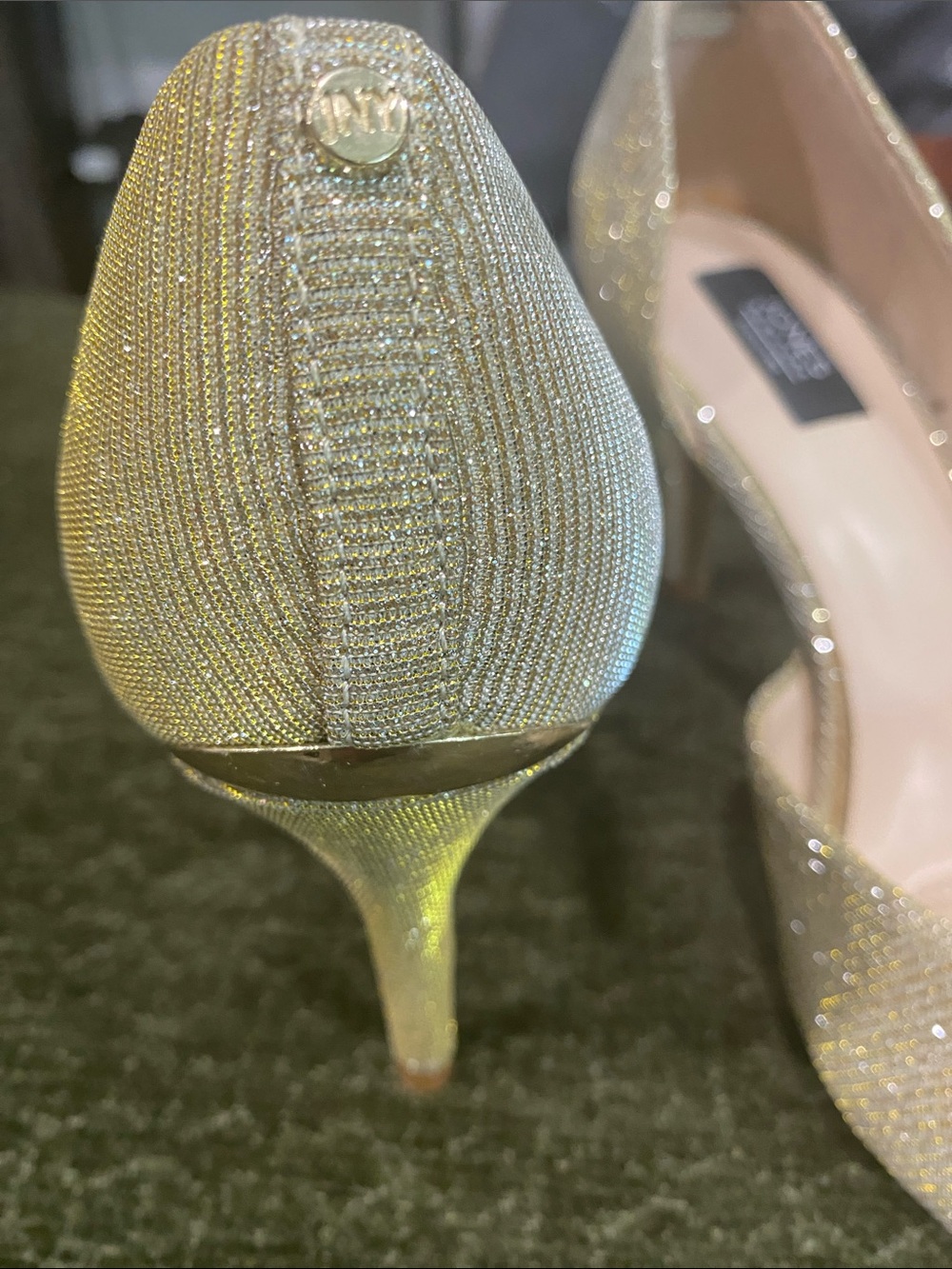 Jones New York Champagne Glitter Pointed Toe Pumps - Picture 4 of 4